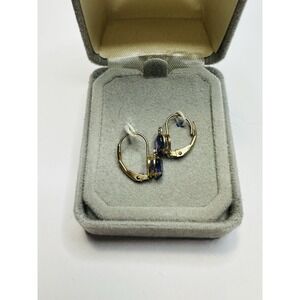10kt Purple Heart  stone earrings